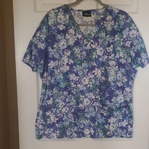 Tafford Women's Blue Floral Top